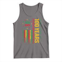 100 Years Of Black History Month Tank Top African American Centennial Milestone American Flag