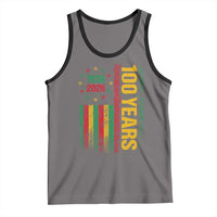 100 Years Of Black History Month Tank Top African American Centennial Milestone American Flag