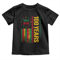 100 Years Of Black History Month Toddler T Shirt African American Centennial Milestone American Flag