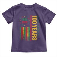 100 Years Of Black History Month Toddler T Shirt African American Centennial Milestone American Flag