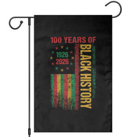 100 Years Of Black History Garden Flag Centennial Milestone Vintage African American Flag