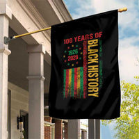 100 Years Of Black History Garden Flag Centennial Milestone Vintage African American Flag