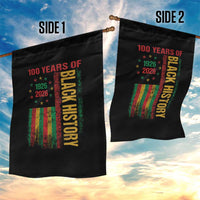 100 Years Of Black History Garden Flag Centennial Milestone Vintage African American Flag