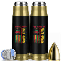 100 Years Of Black History Bullet Tumbler Centennial Milestone Vintage African American Flag