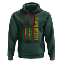 100 Years Of Black History Hoodie Centennial Milestone Vintage African American Flag