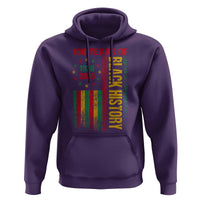 100 Years Of Black History Hoodie Centennial Milestone Vintage African American Flag
