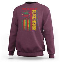 100 Years Of Black History Sweatshirt Centennial Milestone Vintage African American Flag