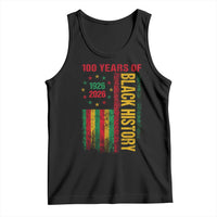 100 Years Of Black History Tank Top Centennial Milestone Vintage African American Flag