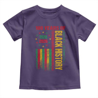 100 Years Of Black History Toddler T Shirt Centennial Milestone Vintage African American Flag