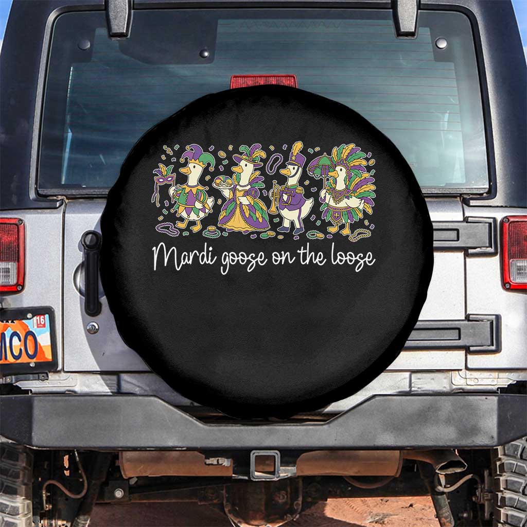 Goose Mardi Gras Spare Tire Cover Funny Mardi Goose On The Loose New Orleans Carnival