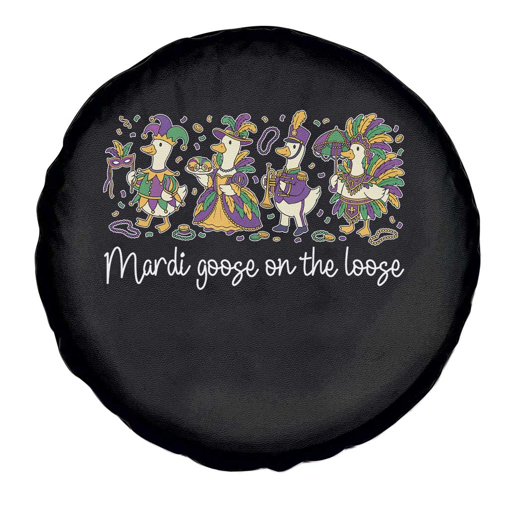 Goose Mardi Gras Spare Tire Cover Funny Mardi Goose On The Loose New Orleans Carnival
