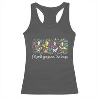 Goose Mardi Gras Racerback Tank Top Funny Mardi Goose On The Loose New Orleans Carnival
