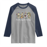 Goose Mardi Gras Raglan Shirt Funny Mardi Goose On The Loose New Orleans Carnival