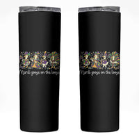 Goose Mardi Gras Skinny Tumbler Funny Mardi Goose On The Loose New Orleans Carnival