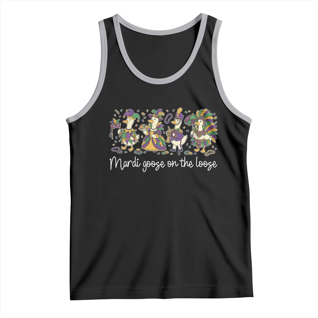 Goose Mardi Gras Tank Top Funny Mardi Goose On The Loose New Orleans Carnival