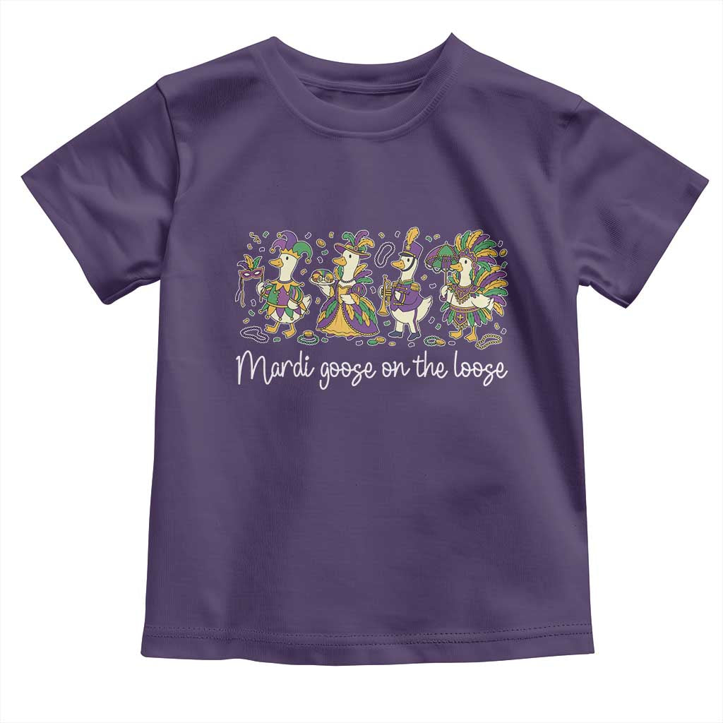 Goose Mardi Gras Toddler T Shirt Funny Mardi Goose On The Loose New Orleans Carnival