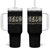 Goose Mardi Gras Tumbler With Handle Funny Mardi Goose On The Loose New Orleans Carnival