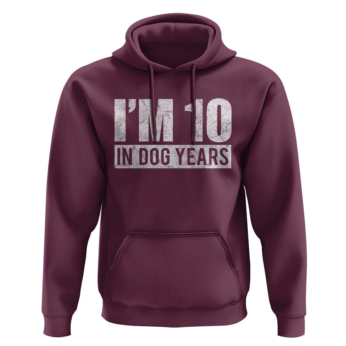 70th Birthday Funny I Am 10 In Dog Years Hoodie 70 Years Old Gifts