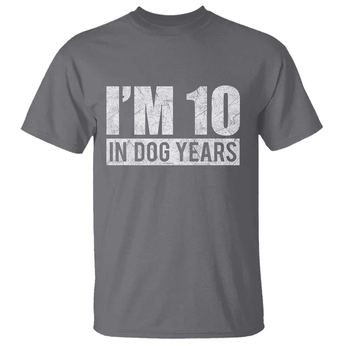 70th Birthday Funny I Am 10 In Dog Years T Shirt 70 Years Old Gifts