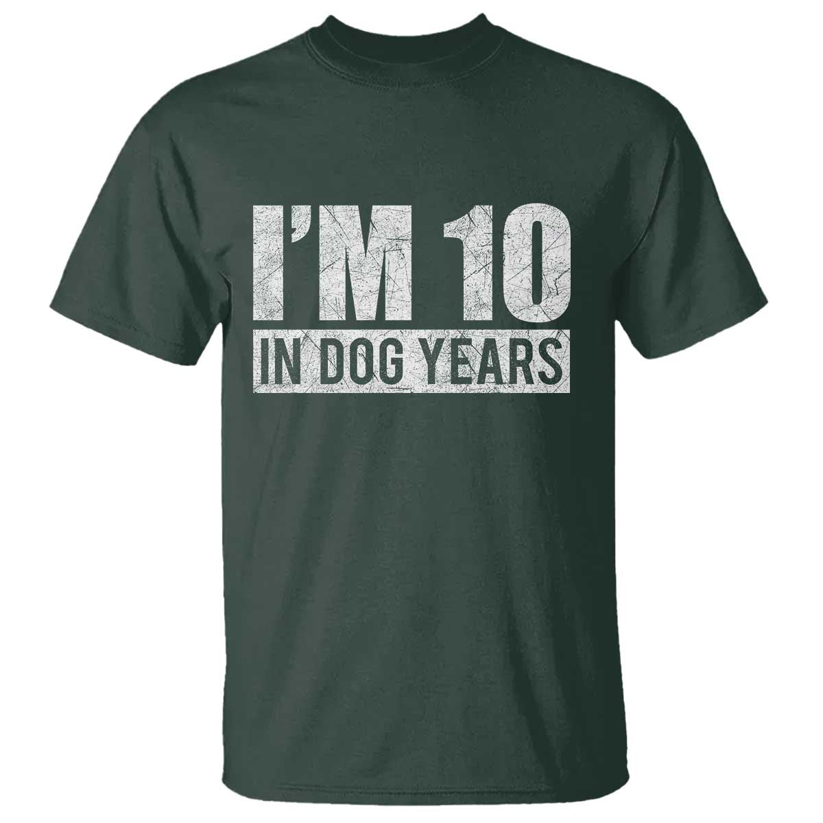 70th Birthday Funny I Am 10 In Dog Years T Shirt 70 Years Old Gifts