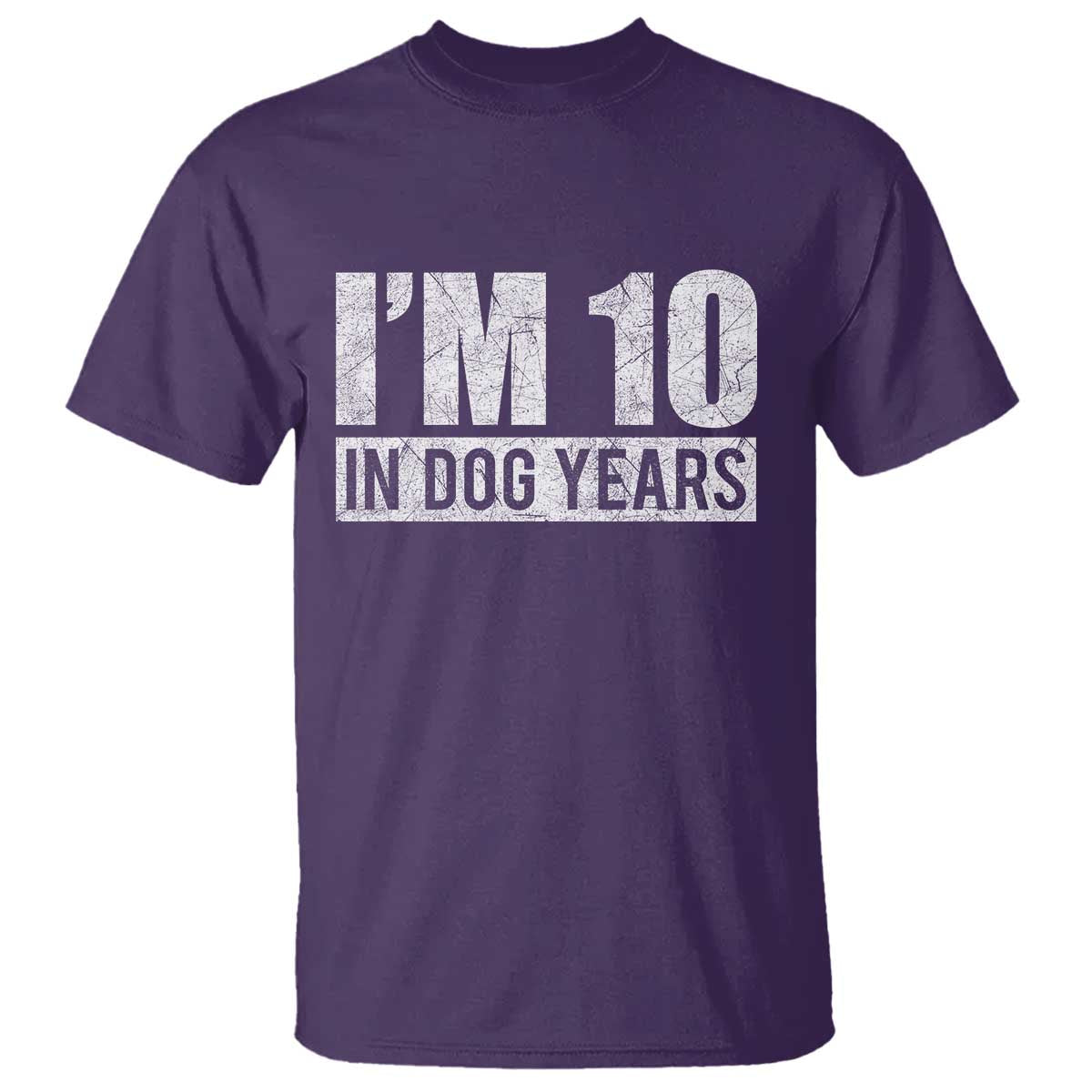 70th Birthday Funny I Am 10 In Dog Years T Shirt 70 Years Old Gifts
