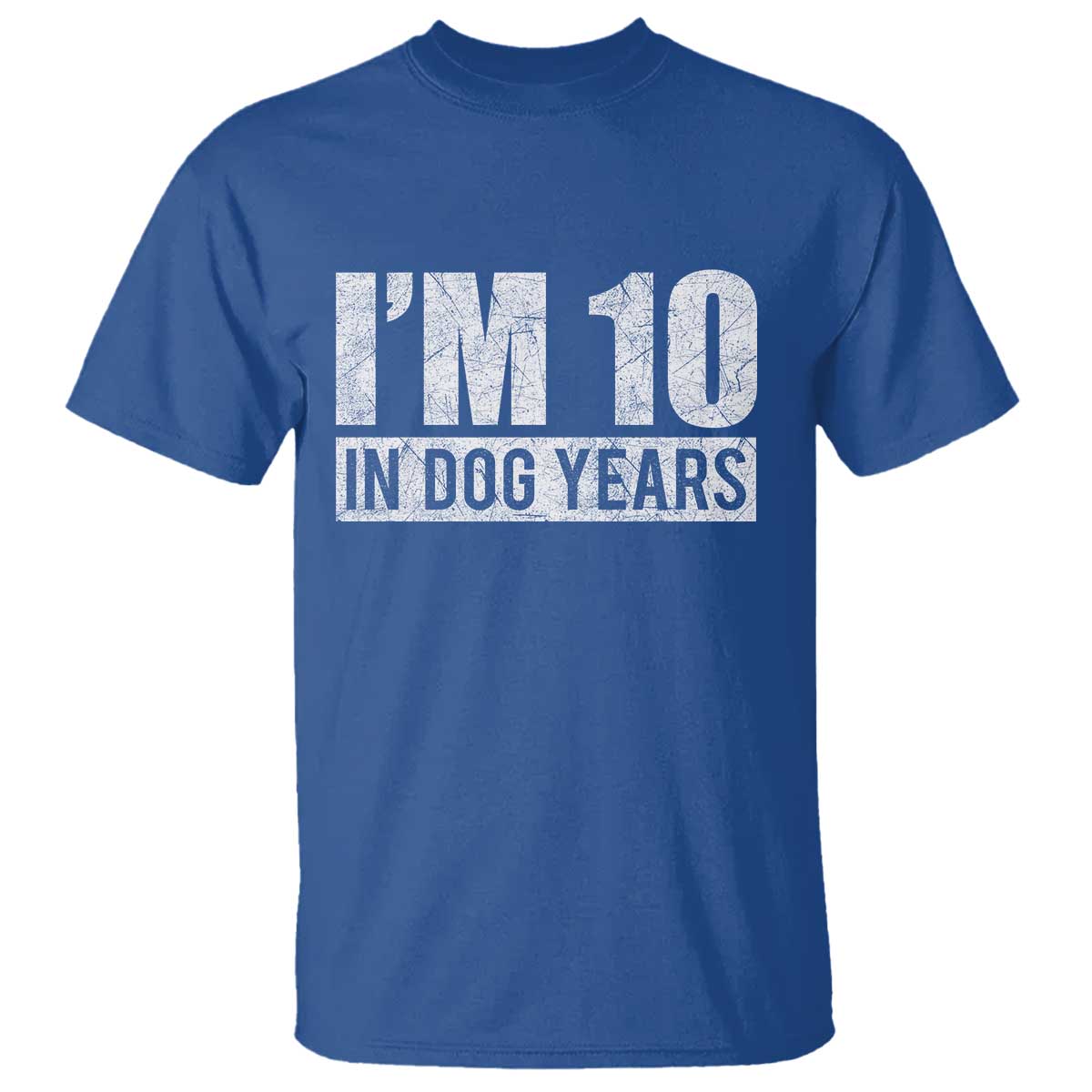 70th Birthday Funny I Am 10 In Dog Years T Shirt 70 Years Old Gifts