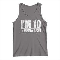 70th Birthday Funny I Am 10 In Dog Years Tank Top 70 Years Old Gifts