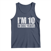 70th Birthday Funny I Am 10 In Dog Years Tank Top 70 Years Old Gifts