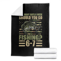 Fishing 67 Meme Throw Blanket How Many Days A Week Should You Go Fishing Camo Flag