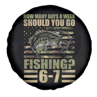 Fishing 67 Meme Spare Tire Cover How Many Days A Week Should You Go Fishing Camo Flag