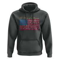 The Pledge of Allegiance Hoodie US Military Veteran Patriotic American Flag