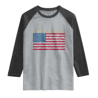 The Pledge of Allegiance Raglan Shirt US Military Veteran Patriotic American Flag