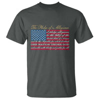 The Pledge of Allegiance T Shirt US Military Veteran Patriotic American Flag