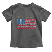 The Pledge of Allegiance Toddler T Shirt US Military Veteran Patriotic American Flag