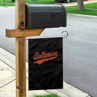 Baltimore Script Retro Baseball Sport Lovers City Pride Garden Flag