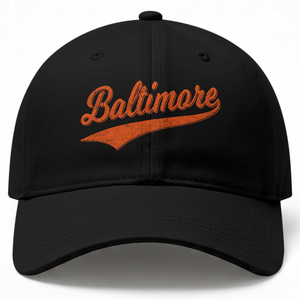 Baltimore Script Retro Baseball Sport Lovers City Pride Baseball Cap