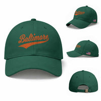 Baltimore Script Retro Baseball Sport Lovers City Pride Baseball Cap