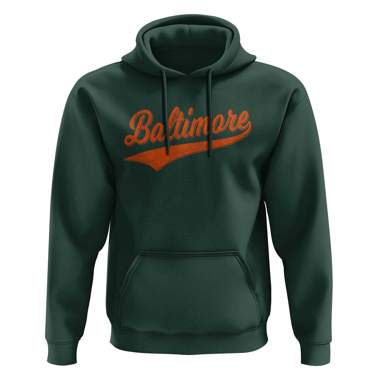 Baltimore Script Retro Baseball Sport Lovers City Pride Hoodie