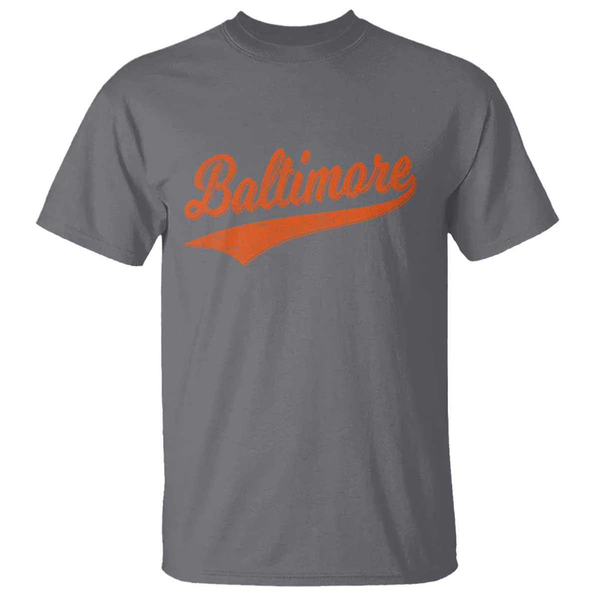 Baltimore Script Retro Baseball Sport Lovers City Pride T Shirt