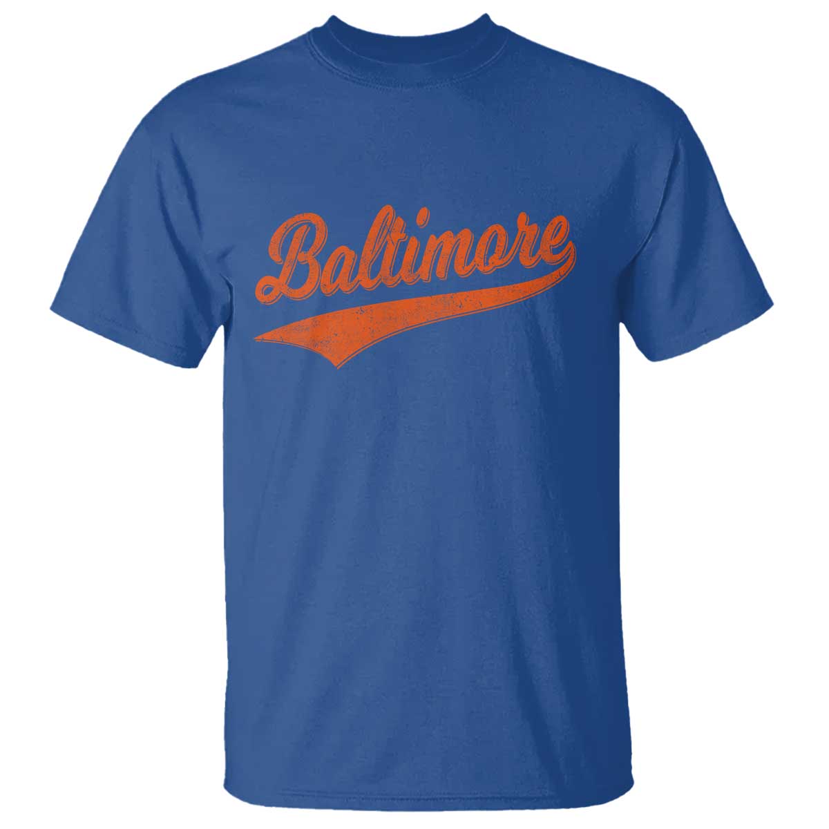 Baltimore Script Retro Baseball Sport Lovers City Pride T Shirt