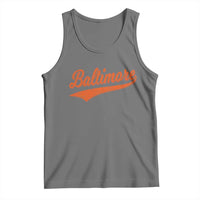 Baltimore Script Retro Baseball Sport Lovers City Pride Tank Top
