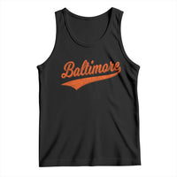 Baltimore Script Retro Baseball Sport Lovers City Pride Tank Top