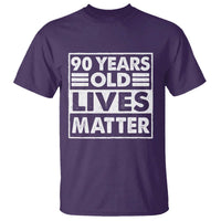 90th Birthday T Shirt 90 Years Old Lives Matter Elderly Senior