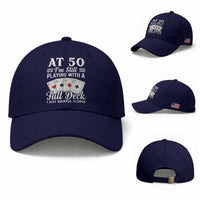50th Birthday Poker Lover Baseball Cap At 50 I Am Still Playing With A Full Deck I Just Shuffle Slower