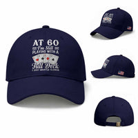 60th Birthday Poker Lover Baseball Cap At 60 I Am Still Playing With A Full Deck I Just Shuffle Slower
