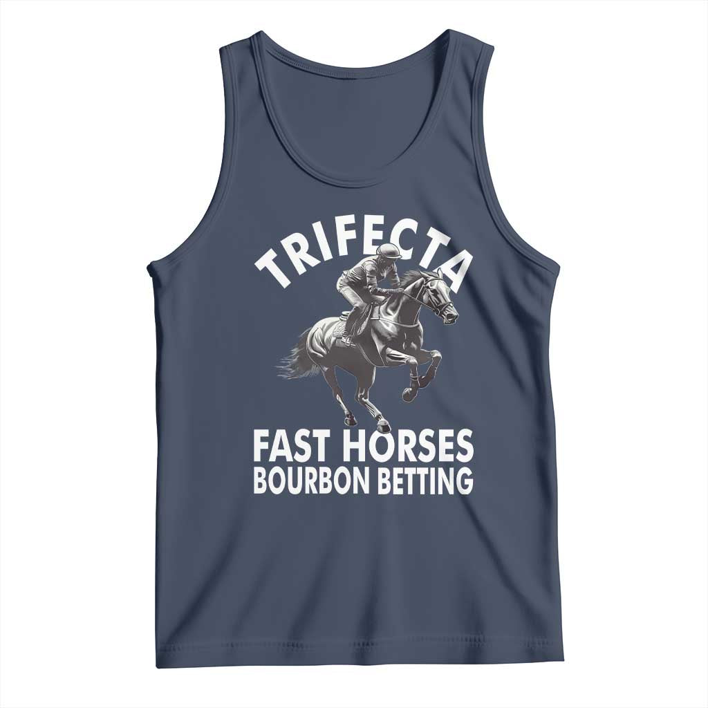 Funny Trifecta Fast Horses Bourbon Betting Tank Top Horse Racing Betting