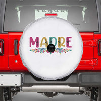 Funny Mexican Spanish Latina Mom Madre Spare Tire Cover Mexican Flowers