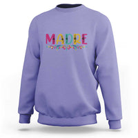 Funny Mexican Spanish Latina Mom Madre Sweatshirt Mexican Flowers