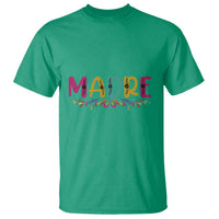 Funny Mexican Spanish Latina Mom Madre T Shirt Mexican Flowers