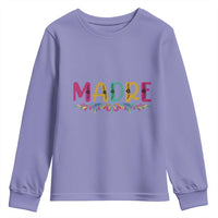 Funny Mexican Spanish Latina Mom Madre Youth Sweatshirt Mexican Flowers